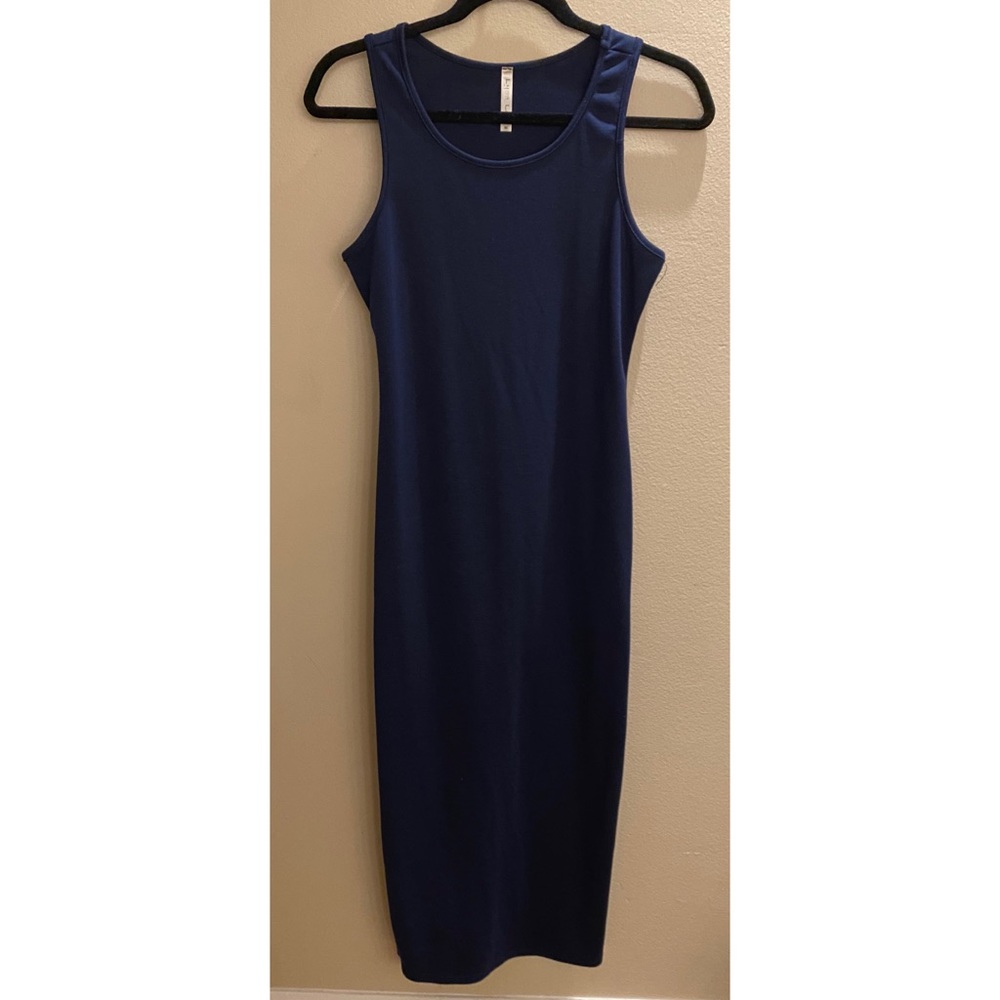 Lyss Loo Navy Blue Sleeveless Midi Dress